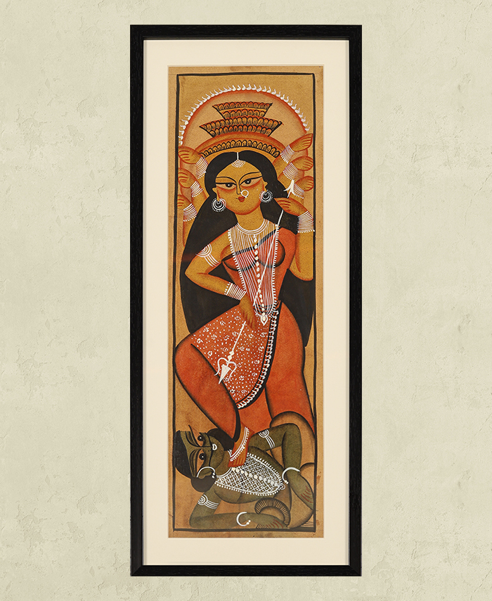 Kalighat Art – Goddess Durga